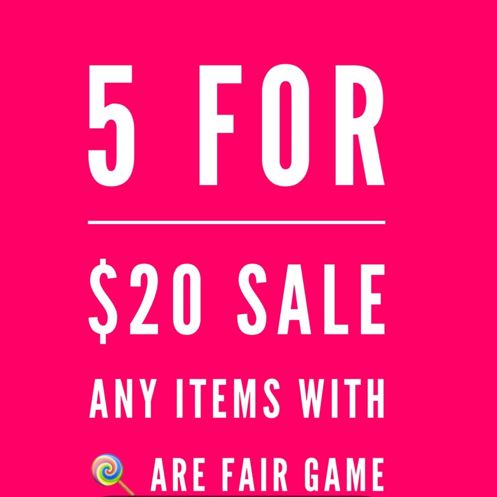 🍭 5/$20 Look for the Lollipop for Bundle Savings!